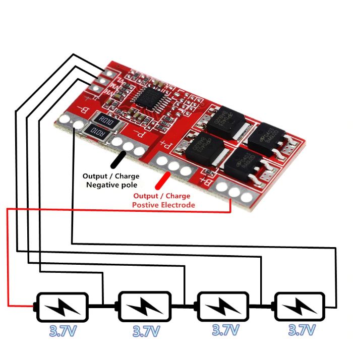 Modul BMS 3S, 4S, 5S, 6S, 7S -placi protectie-echilibrare acum. litiu