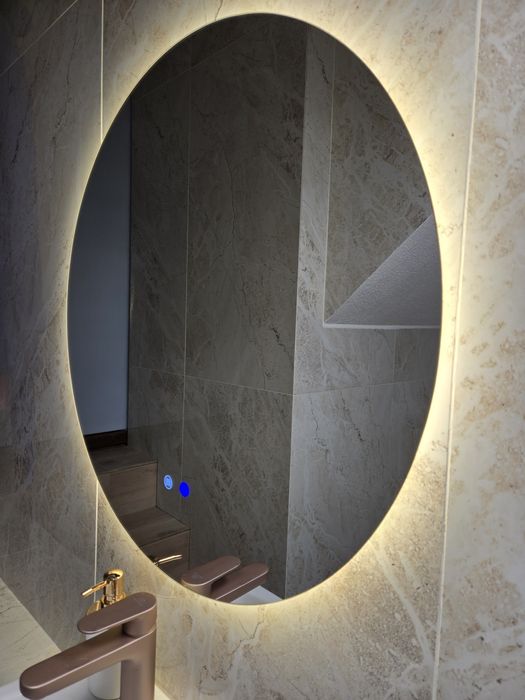 Огледало за Баня с лед осветление и погрев 70,80см!