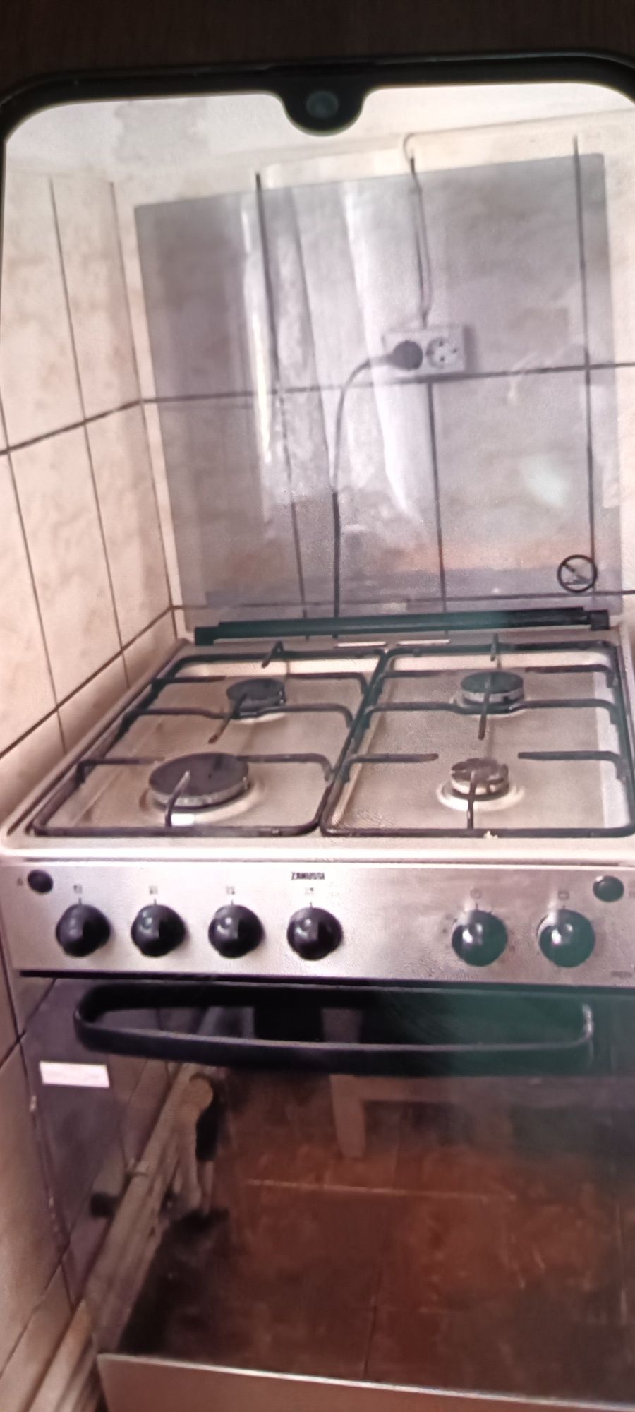 Aragaz inox cu aprindere electrica