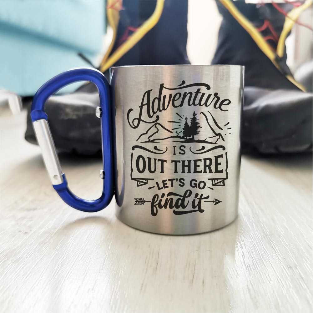 Cana Inox Cadou Personalizata Cabana Munte – Adventure Is Out There