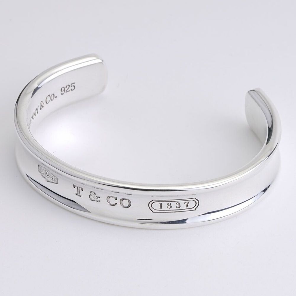 Brățară tip manșetă lată Tiffany & Co 1837 din argint sterling 925