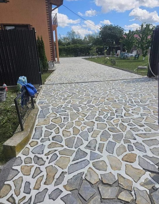 Piatra naturala de munte pentru pavaj, cascade grătare foișoare