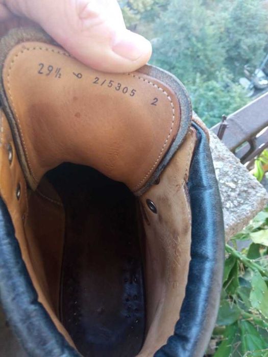 Bocanci piele Minerva, mar. 45 (29½ cm)