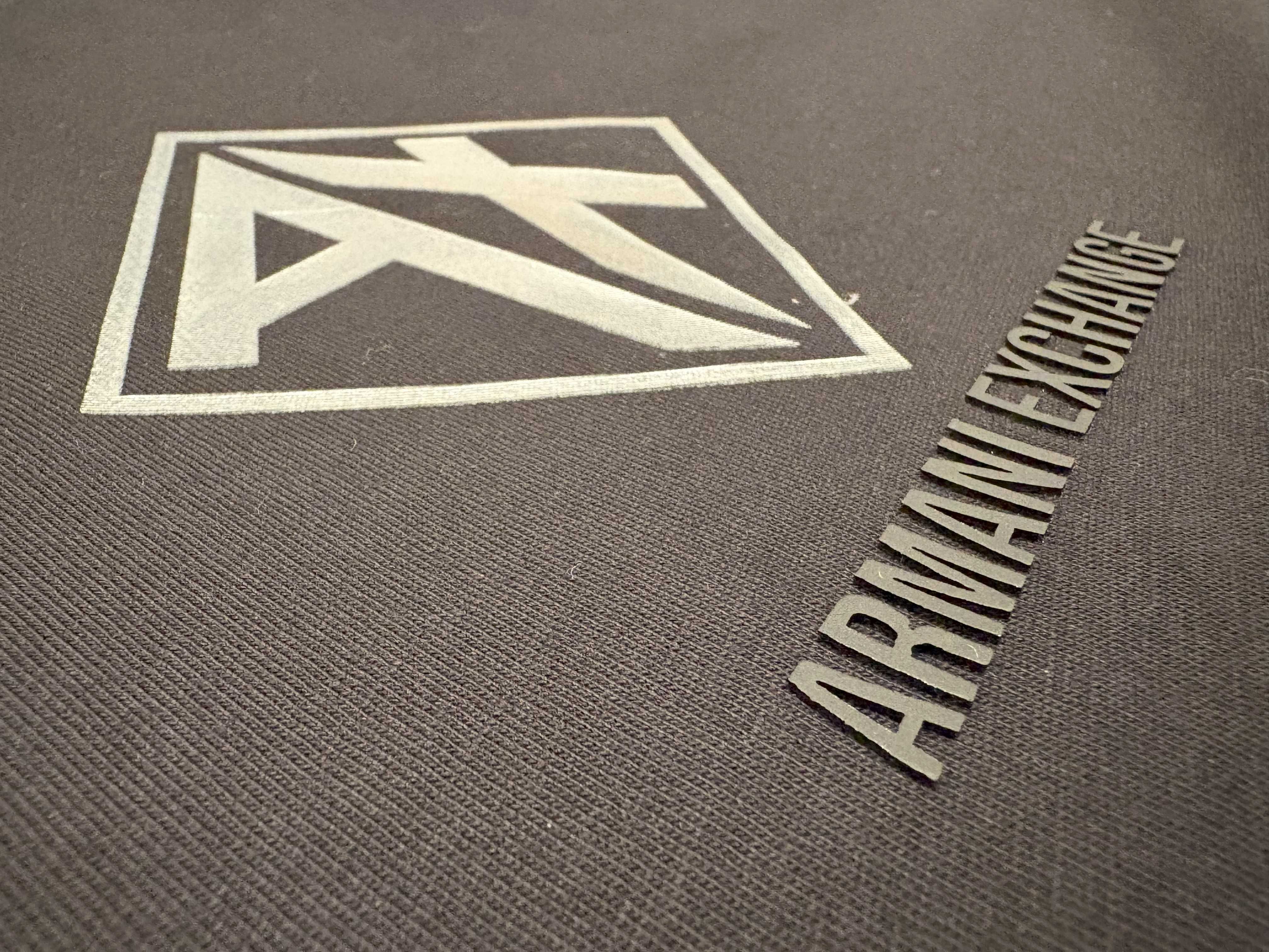 Armani Exchange, ОРИГИНАЛНА, черна тениска, размери: S, M, XL и XXL