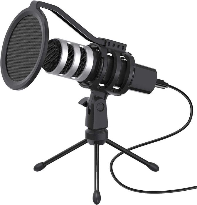 Microfon USB YOTTO 192KHZ/24BIT Microfon cardioid cu condensator