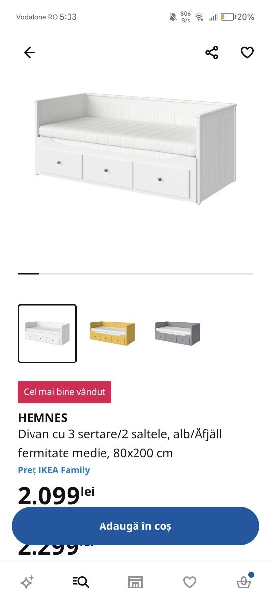 Divan ikea stare perfecta