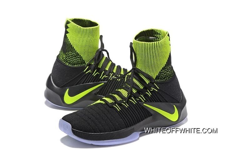 Terlaris Sepatu Basket Nike Zoom Clearout Flyknit Green Black