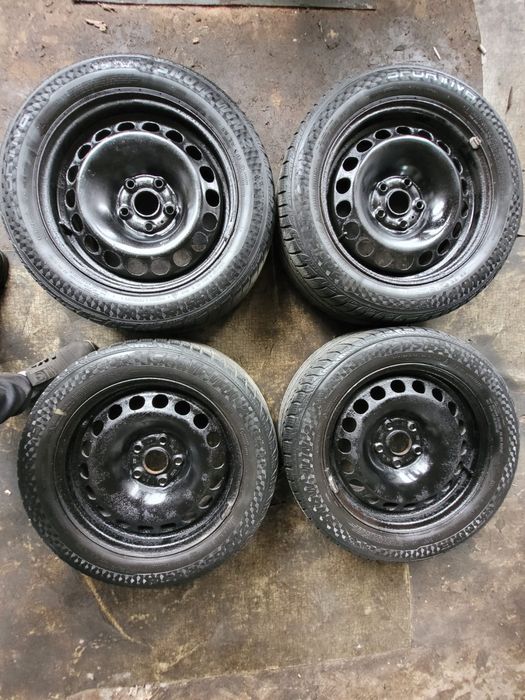 Jante tabla 5x112 VW audi cauciucuri iarna 205 55 16 M+S
