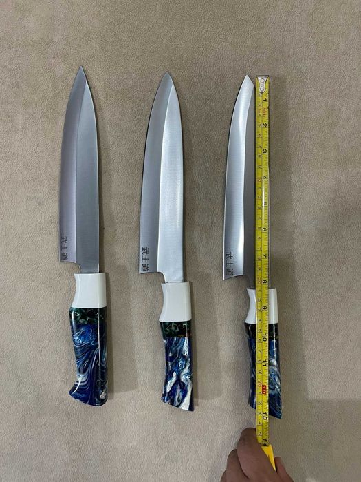 Cuțite japoneze Gyuto oțel D2 rasina 33 cm 59 60 HRC