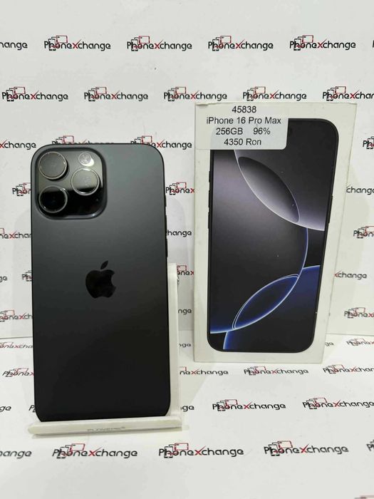 iPhone 16 Pro Max Black Neverlocked 256GB