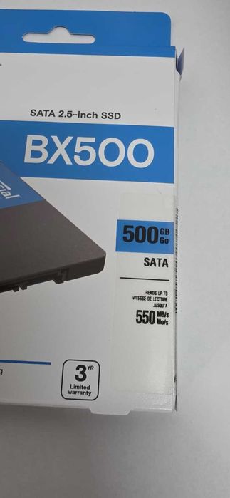 SSD CRUCIAL BX500, 500GB, 2.5”, Nou