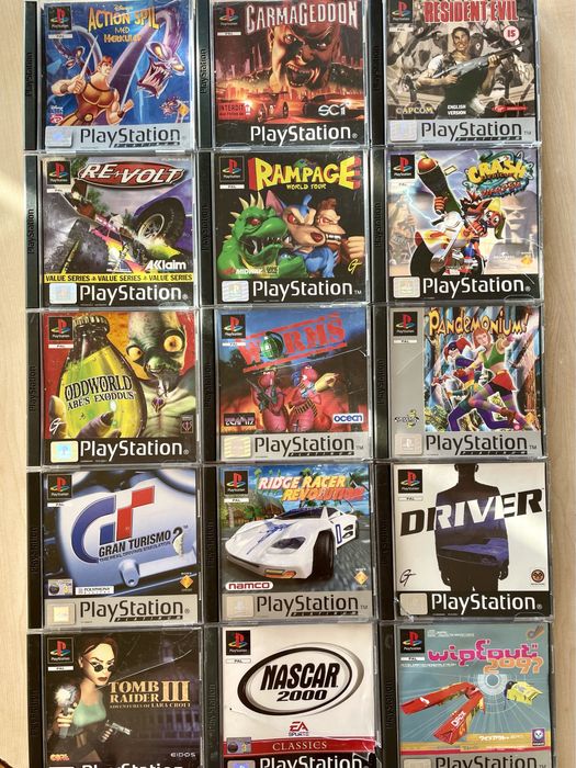 Pachet 15 x Jocuri de PlayStation 1, PS1 : Carmageddon, Resident Evil