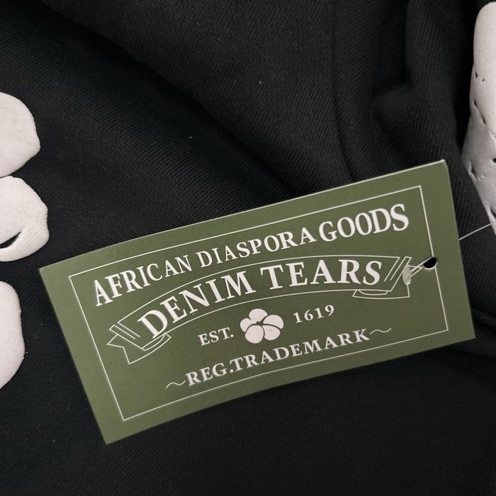 Hanorac Denim Tears negru cu print puffy mărimea S nou cu eticheta