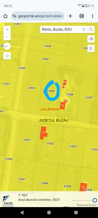 Vand Teren Intravilan Com. Galbinasi