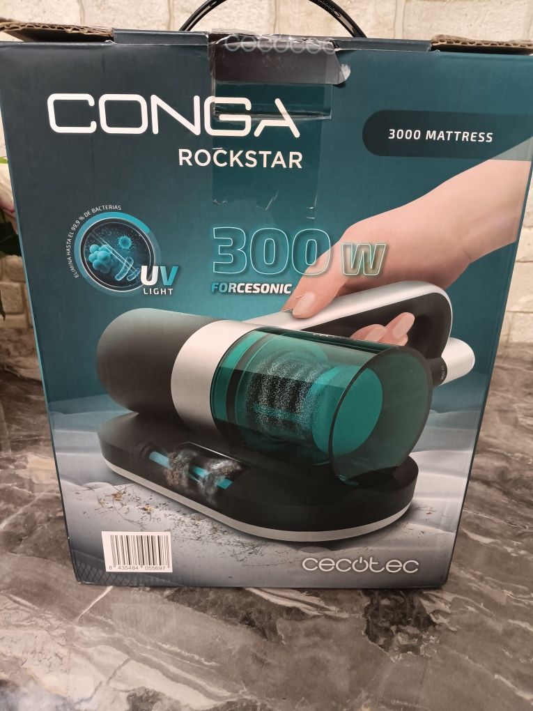 Прахосмукачка против акари UV Cecotec Conga RockStar 3000, 300W, 10000