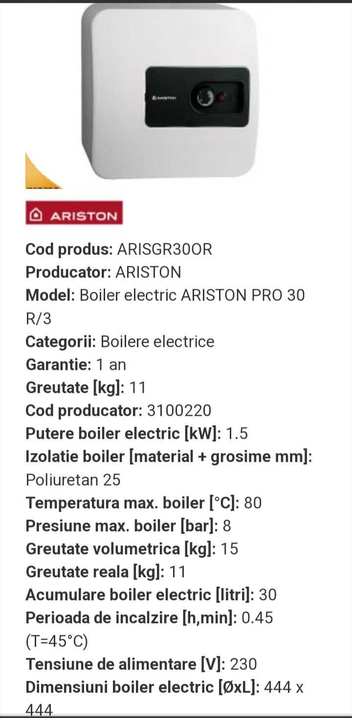 Boiler Ariston 30l