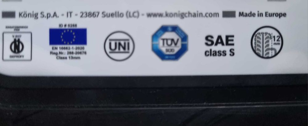 Vând lanțuri antiderapante König/Thule 12 mm, CB-12 080, nefolosite