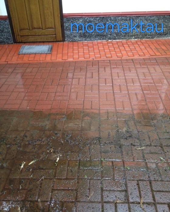 Мойка Брусчатки Асфальта Зданий Фасадов Окон