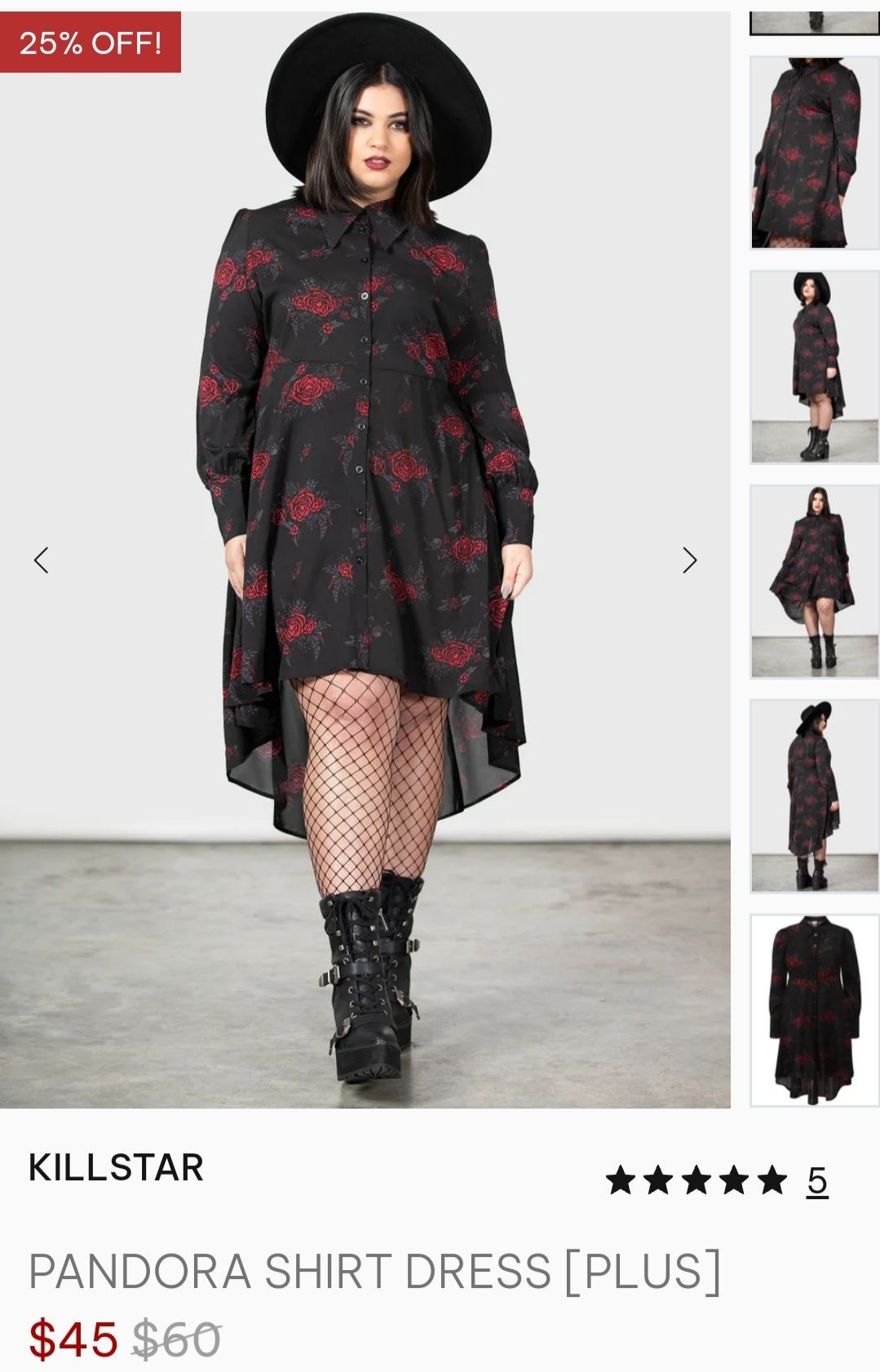 Rochie Killstar Pandora, deosebită, stil goth / rock