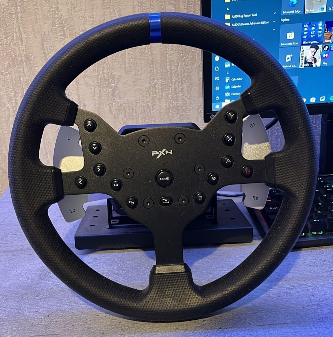Vând volan gaming PXN V99,PS4/Slim/Pro/Xbox One/ S, negru