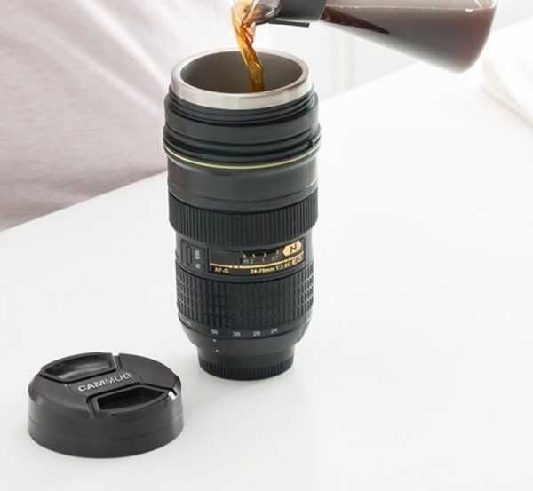 CamMug Termos Obiectiv De Aparat Foto 400 ml