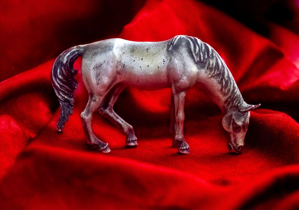 Cal argint Italia miniatura semnat M Cerreti