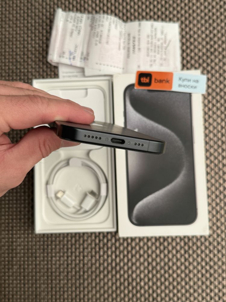97%! 256GB! Iphone 15 pro Black *ЛИЗИНГ от 56лв/м айфон 15 про