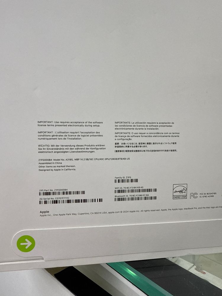 Macbook Pro 14 M4 Max 128gb / 8TB SSD