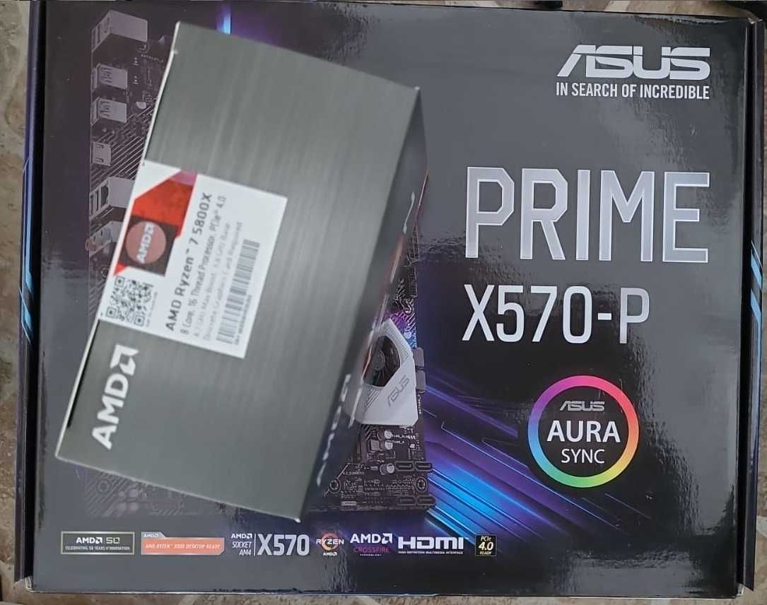 kit gaming ryzen 7 5700x3d + ASUSb450m-K / PRIME X570-P