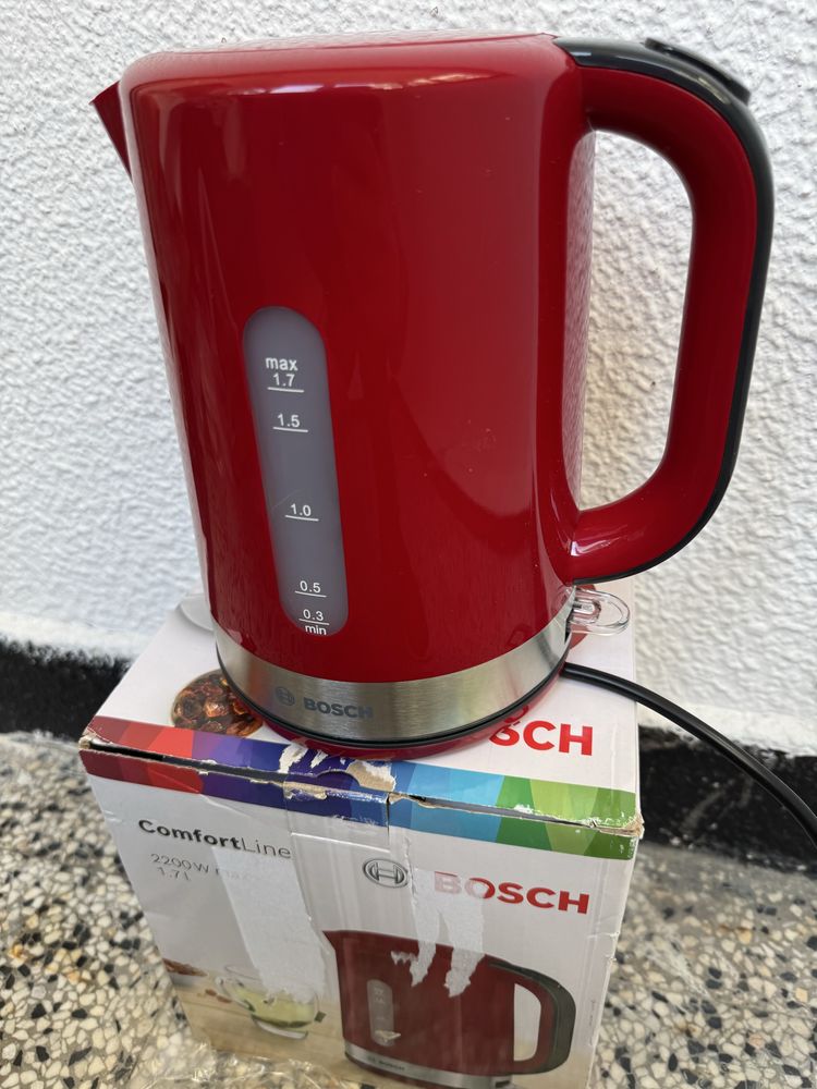 Електрическа Кана Bosch TWK6A514/01, 2200W, 1.7л, Неръждаема Стомана!