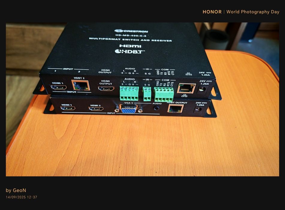 Crestron MC3  și HD MD 400 C E