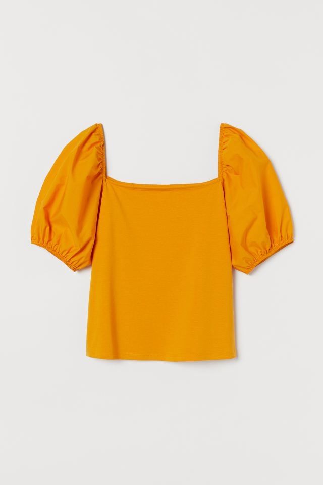 Оранжев топ/блуза H&M вискоза S р-р