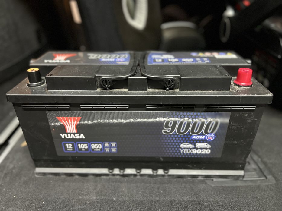 ЧИСТО НОВ Акумулатор YUASA 12V 105ah AGM