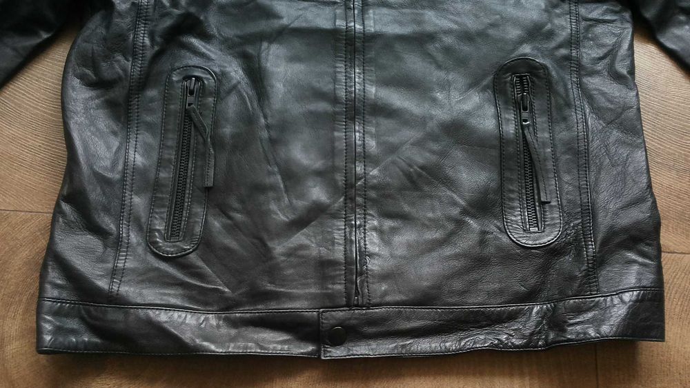 SELECTED Leather Jacket Размер L / XL яке естествена кожа 43-66