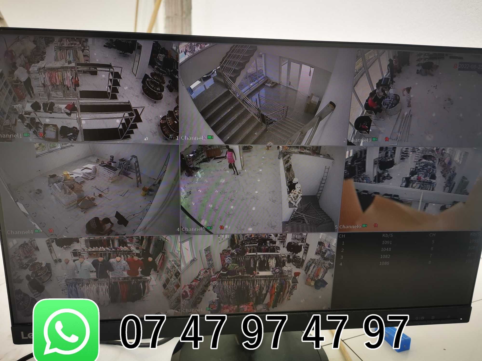 sistem 4 8 camere video supraveghere filmat cu instalare in Baia Mare