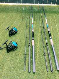 Set 2 Lansete Feeder Pro FL ROYAL 3,9m 60-180 grame + FL Team Feeder T