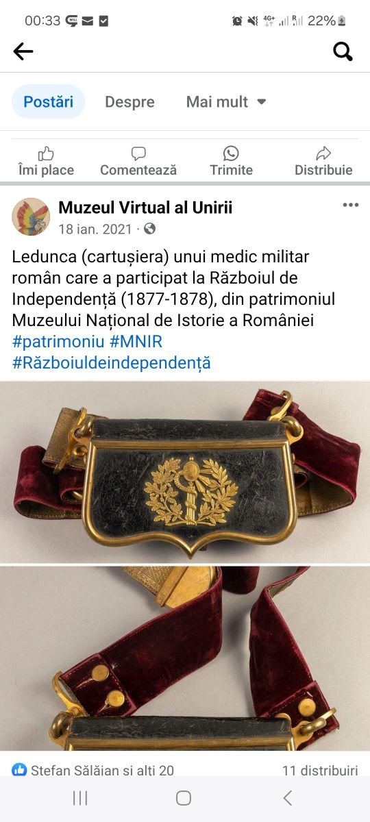 Leduncă Rară Medic România folosită in razboiul de Independenta