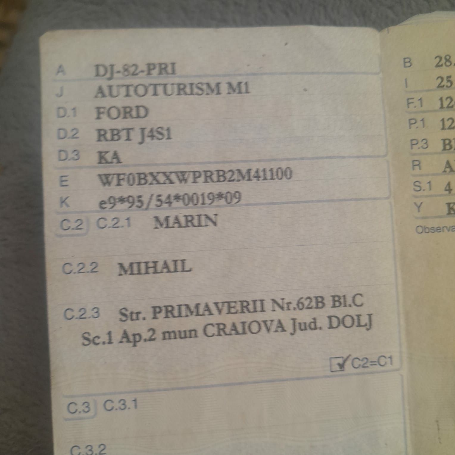 Vand Ford K, cu acte în regulă!