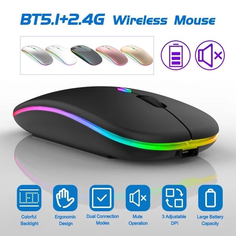 Безжична Bluetooth мишка в няколко цвята