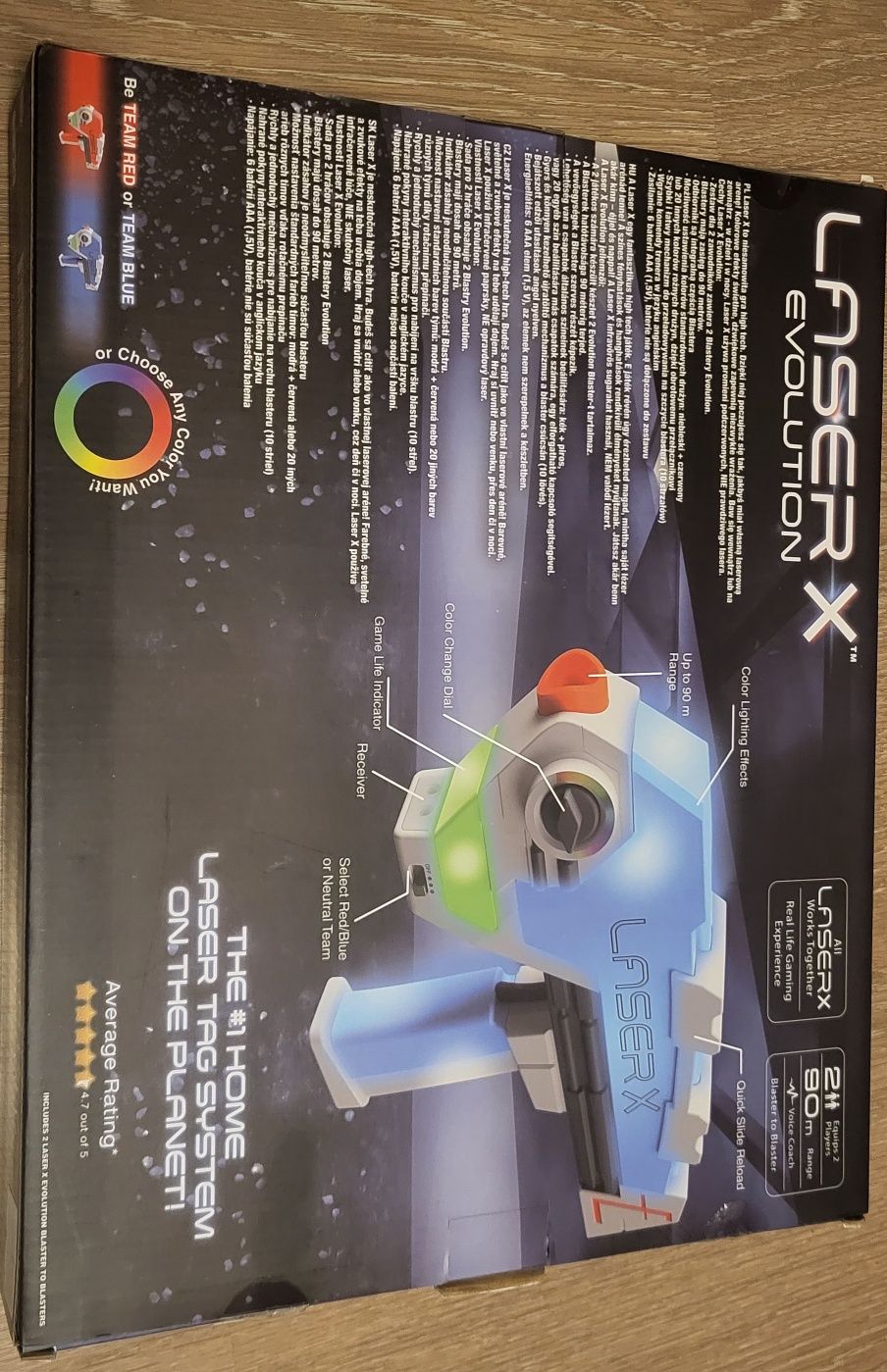 Set arme jucărie, Laser X, raza de actiune 90m