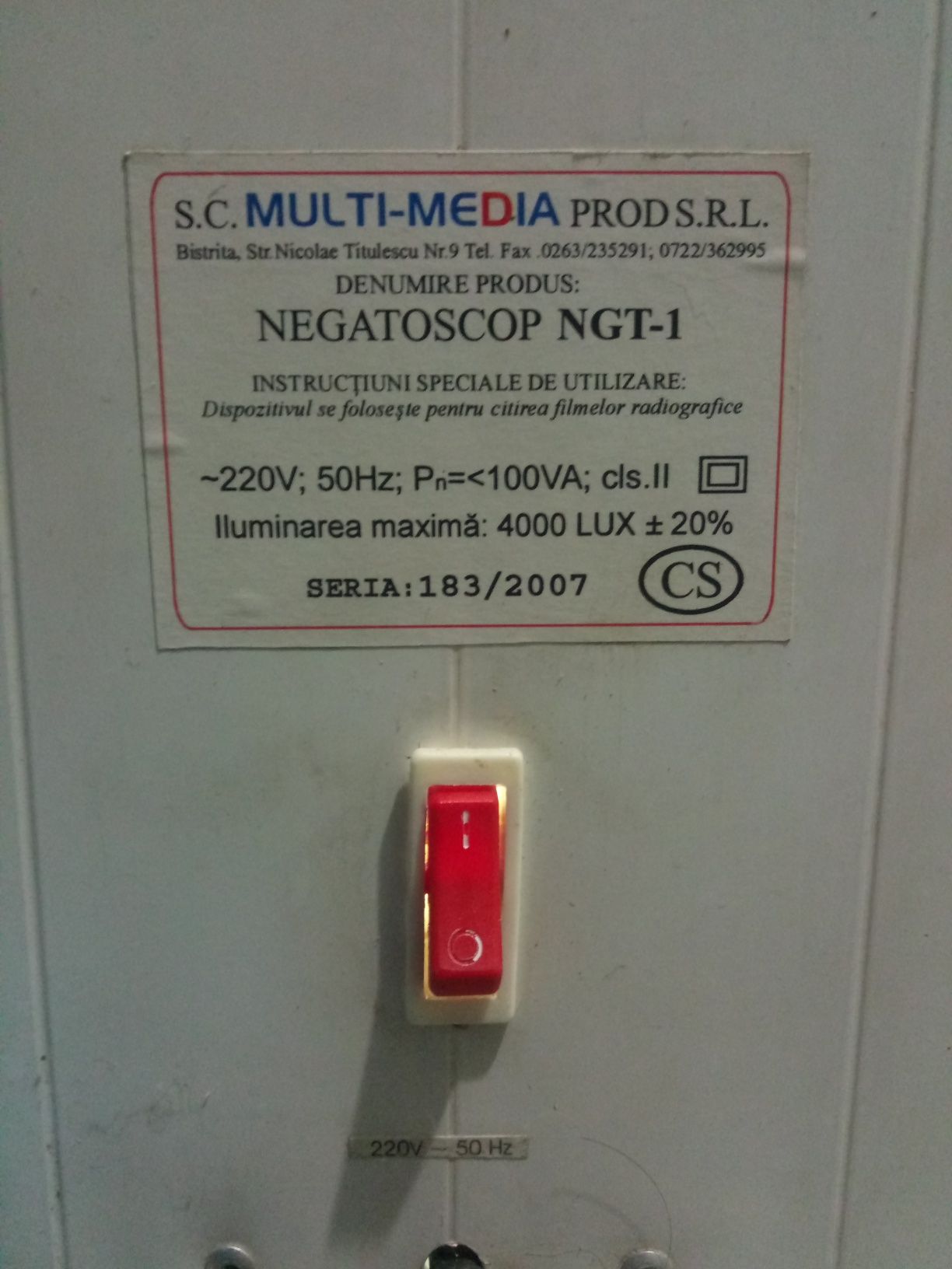 Negatoscop NGT-1