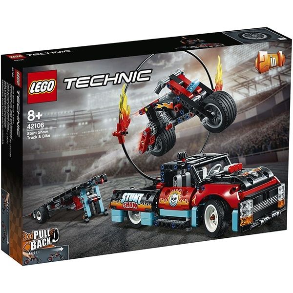 Lego techinic :Camion si motocicleta pentru cascadorii