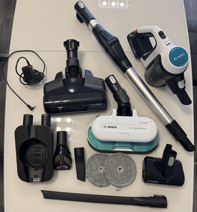 Вертикална прахосмукачка Bosch Unlimited 7 PROHYGIENIC AQUA