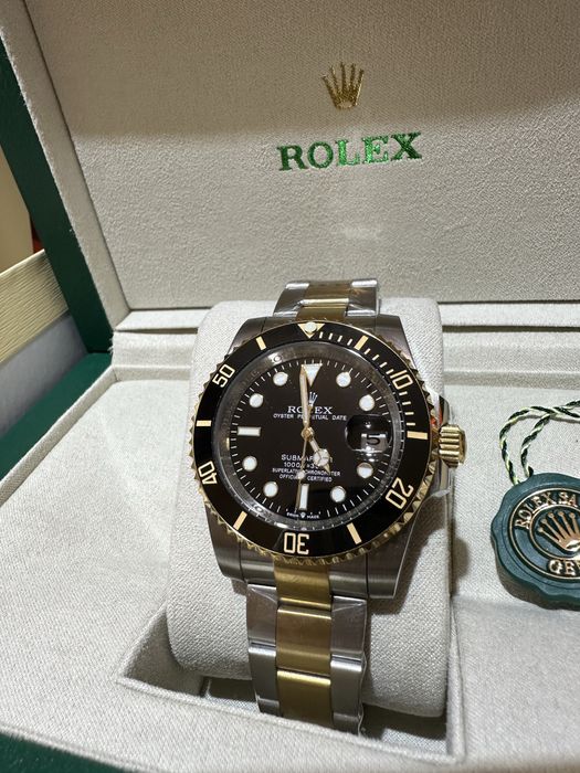 Ceas Rolex Submariner Semigold/Black Dial Cadou C:2