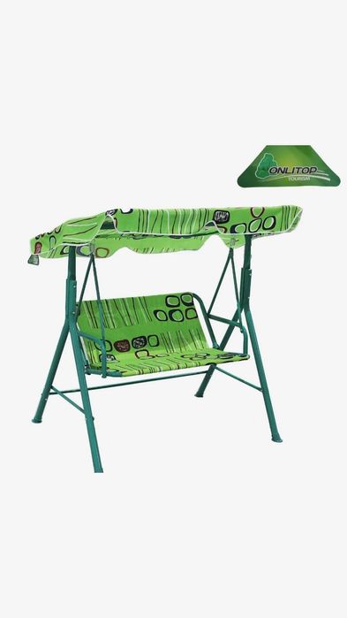 Качель детская  цвет зелёный