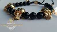 Bratara Aur 14 K Skull Collection ARJEWELS(AR820)