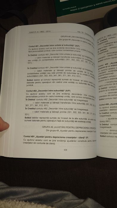 Carte " Reglementări contabile"