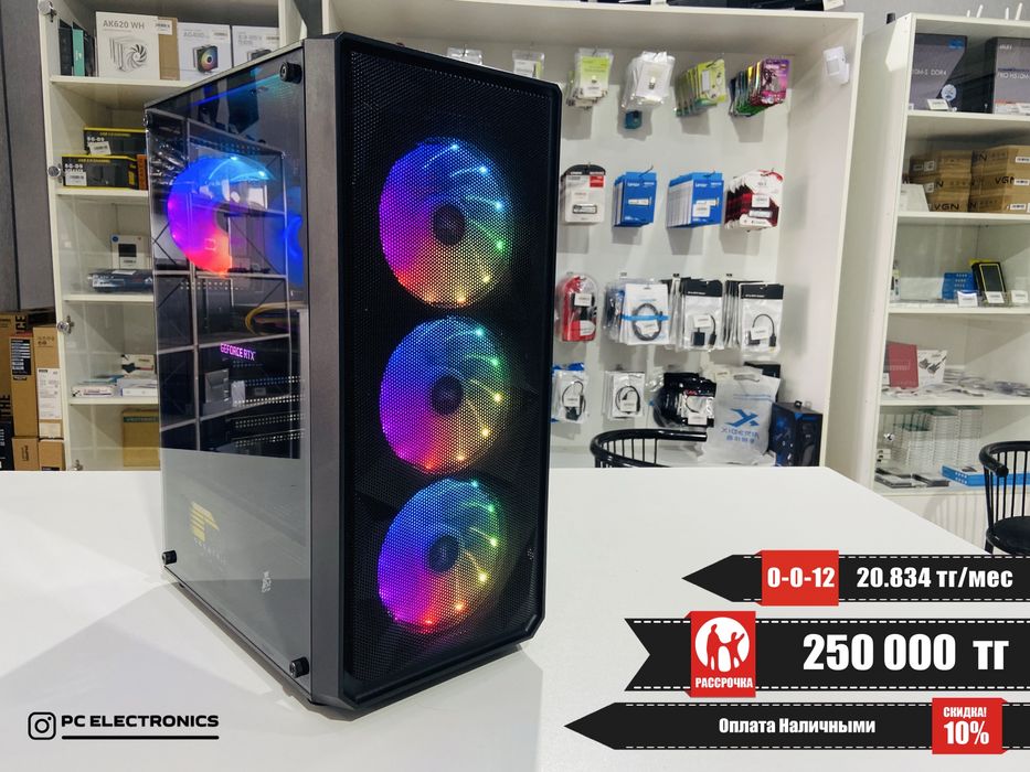 Рассрочка! Системный блок - Core i5-10400F/16Gb/SSD 500+1Tb/RTX 3060