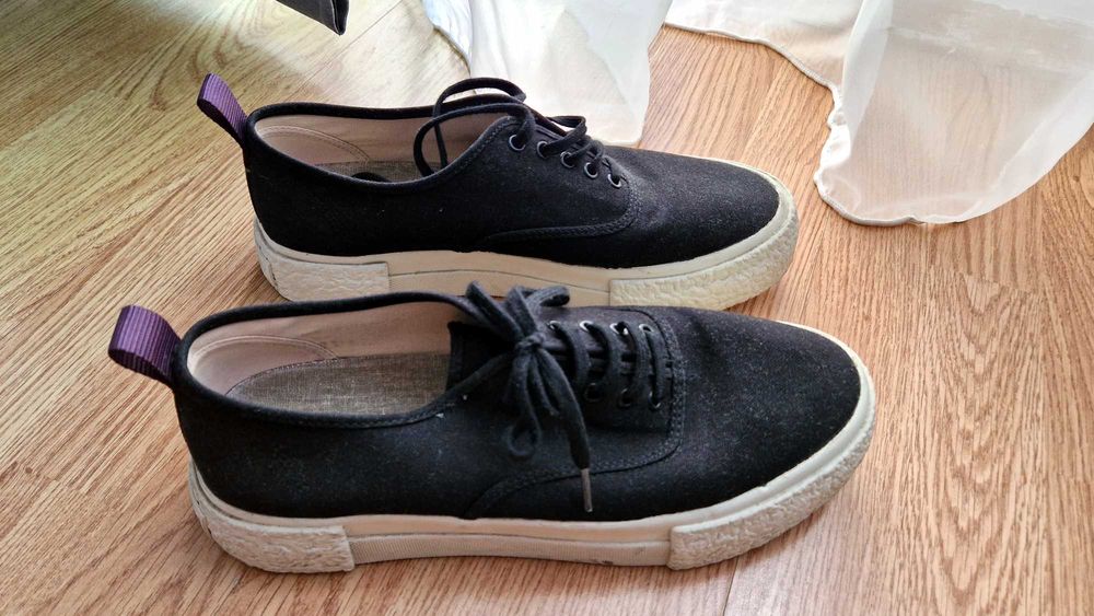 Обувки Eytys H&M Collaboration Platform Canvas Sneakers N43/44 / черни