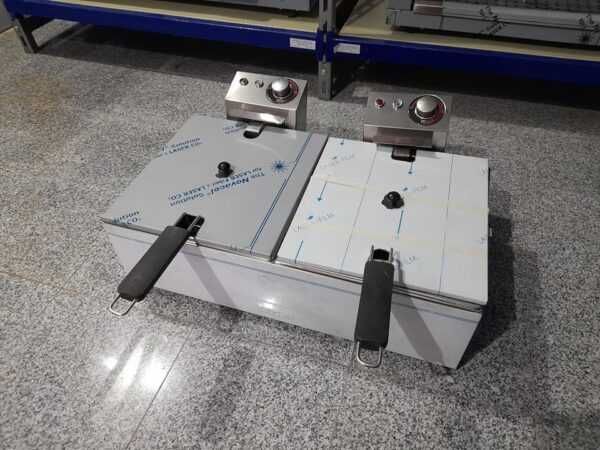 Friteuza electrica dubla, 10 +10 litri 220V
